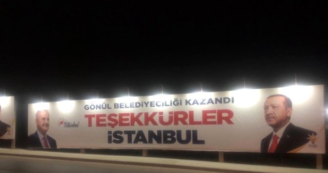 ‘Teşekkürler İstanbul’ Pankartları Kaldırıldı