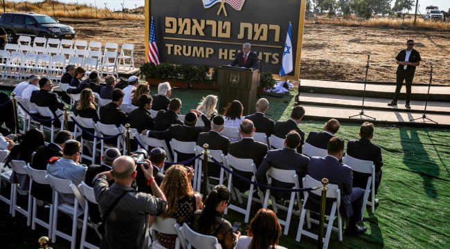 Golan'da skandal! Temeli atıldı