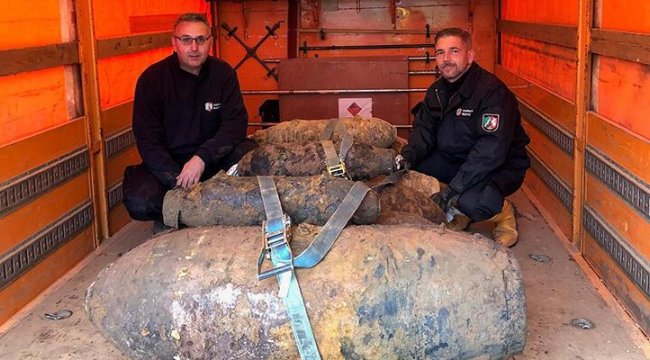 Almanya'da İkinci Dünya Savaşı'ndan kalma 5 bomba imha edildi