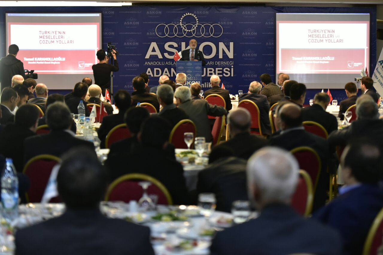 Karamollaoğlu, Askon Adana Şubesi’nin Kahvaltısında İşadamlarıyla Bir Araya Geldi… 