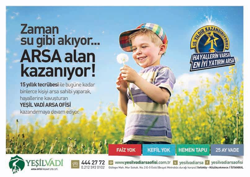 Toprağa Yatırımın Adresi Yeşil Vadi Arsa Ofisi 