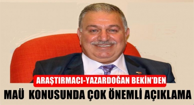 BEKİN:ARTUKLU ÜNÜVERSİTESİNE KAYYUM İSTEDİ