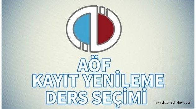 2016 AÖF Bahar Dönemi Yeni Kayıt ve Kayıt Yenileme Tarihleri
