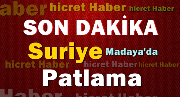 Suriye'de Patlama Çok Ölü Var