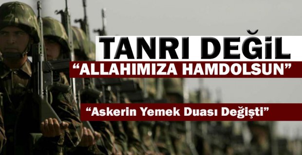 Tanrı Yerine Alllahımıza Hamd Olsun