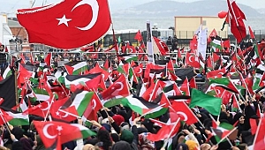 Yenikapı Meydanı'nda Saadet Partisi'nin öncülüğünde Kudüs mitingi düzenlendi