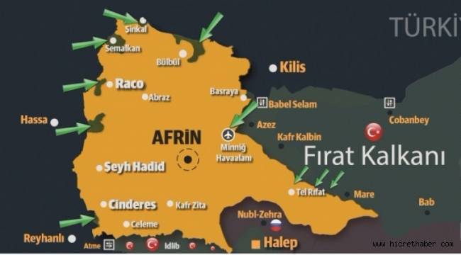 Afrin'de hainlerin zehirli yemek planı