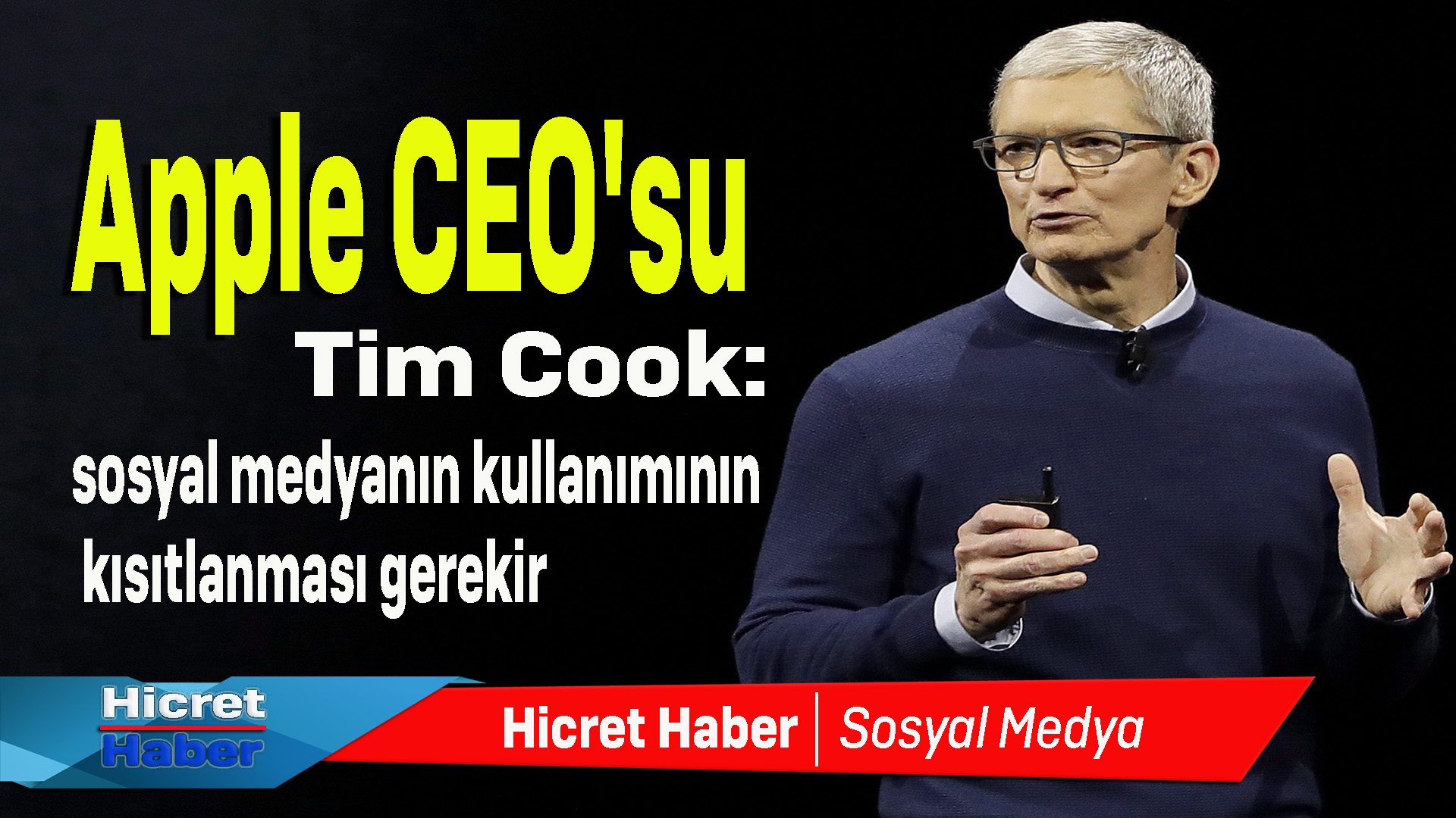 Apple CEO'su Cook: Sosyal Medya Kullanımı Kısıtlanmalı