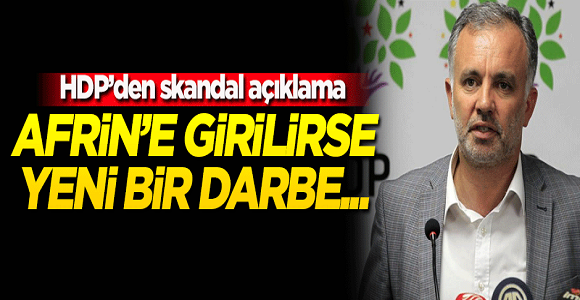Hdp Afrin Operasyonu'na Hayır Dedi