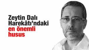 Zeytin Dalı Harekâtı’ndaki en önemli husus