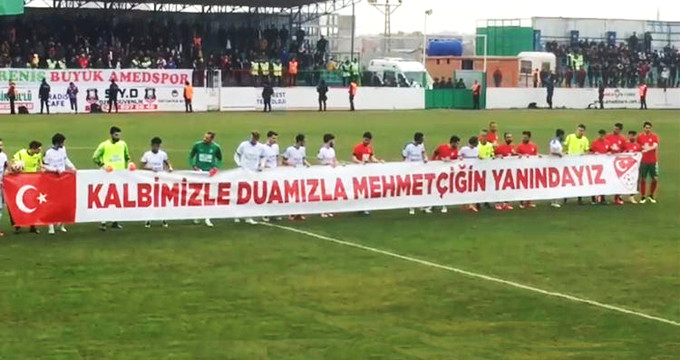 Amedspor, Mehmetçik Pankartıyla Oyuna Start Verdi