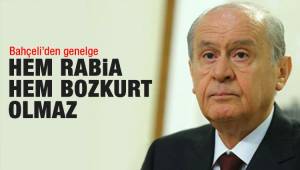 Bahçeli'den Rabia İle Bozkurt İşaretinin Birlikte Yapılmasına Tepki