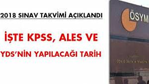 Gözler ÖSYM Sınav Takviminde