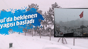 İstanbul'da beklenen kar yağışı başladı!