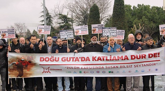 Küçükçekmece Sivil Toplum Platformu Suriye Doğu Guta'daki Yaşanan Zulme Sesiz Kalmadı