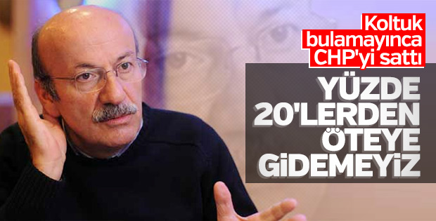 Mehmet Bekaroğlu,CHP'den ümidini kesti