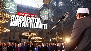 Ayasofya'da Kuran Tilaveti Yapıldı