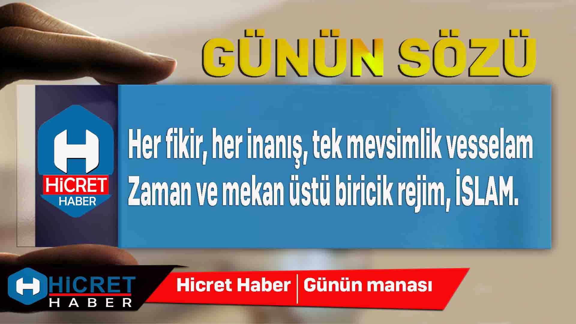 GÃ¼nÃ¼n SÃ¶zÃ¼ Ä°slam