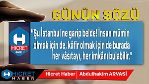 Günün Sözü İstanbul