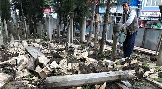Mezarlığı Yıkan Firmaya Suruşturma
