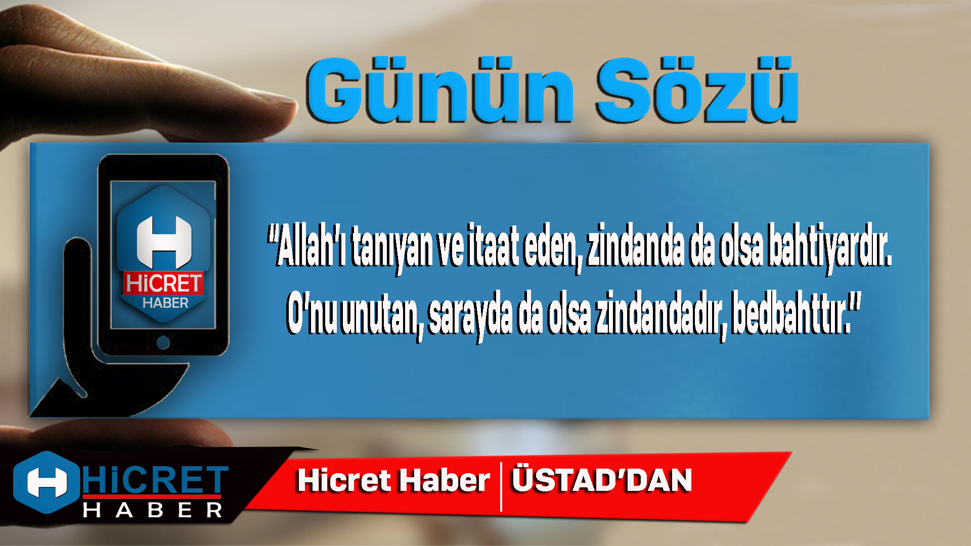 Ãstad'dan GÃ¼nÃ¼n SÃ¶zÃ¼ Allah'Ä± TanÄ±mak