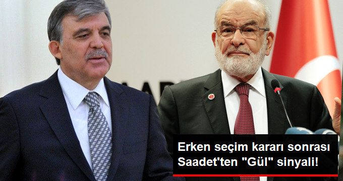 Saadet'ten Gül Sinyali Selektör Yapıyor