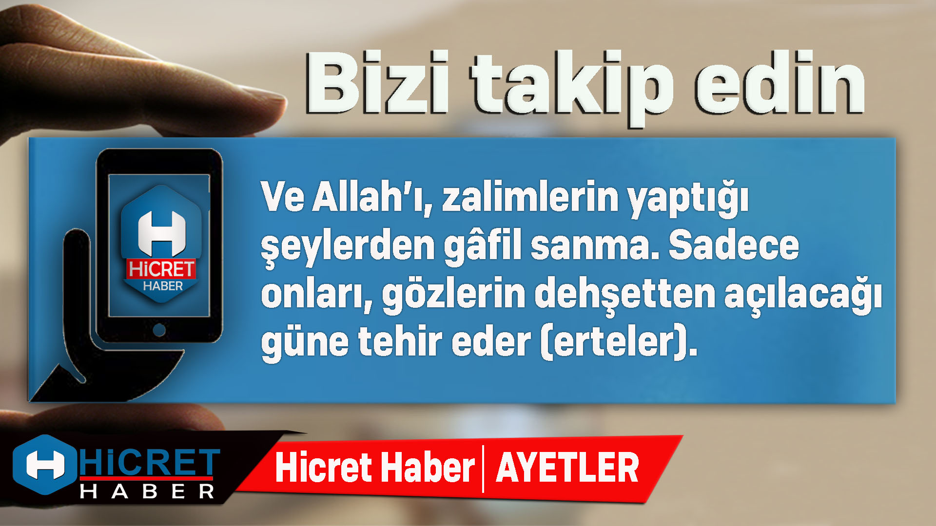 Zalimlerin Yaptığından Allahın Haberi Var