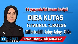 18 Yaşında'ki İmam Hatip'li Dıba Kutas 3.Bölge Milletvekili Adayı Oldu