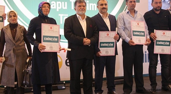 Eminevim, Samsun'da tapu dağıttı