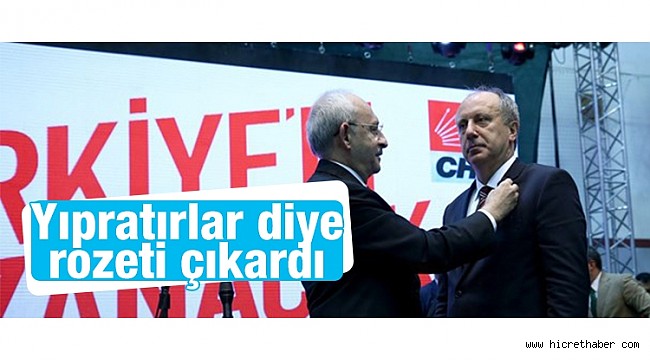 Muharrem İnce : Rozetimi teslim ediyorum