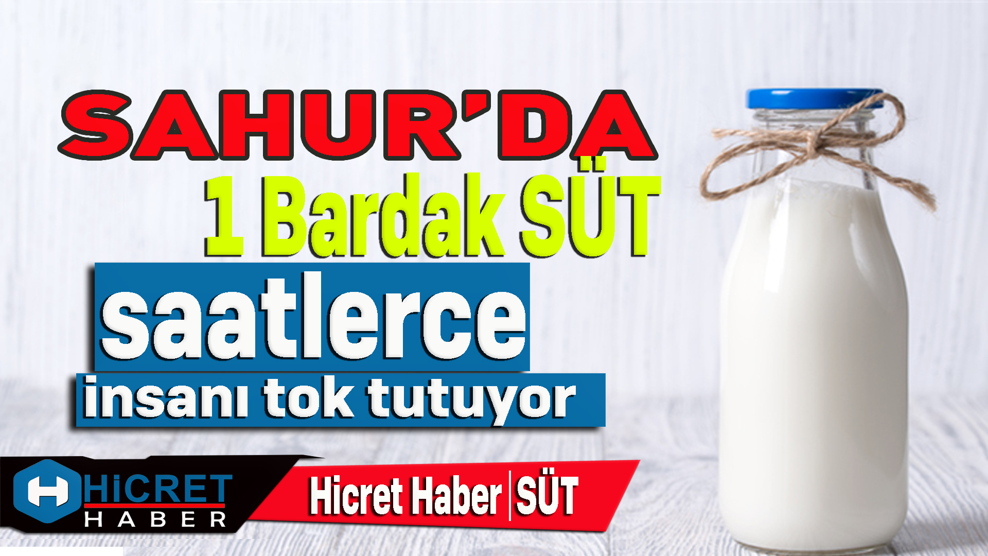 Sahurda Bir Bardak Süt İç Saatlerce Tok Kal