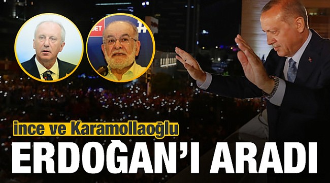 İnce ve Karamollaoğlu, Cumhurbaşkanı Erdoğan'ı tebrik etti