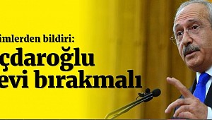 Kemal Kılıçdaroğlu Görevi Bırrakmalı