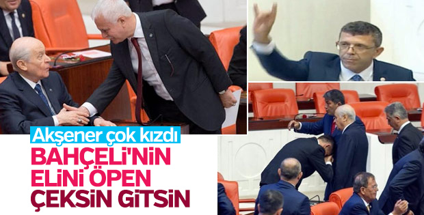 Akşener Bahçeli'nin elini öpenler İYİ Parti’yi terk etsin