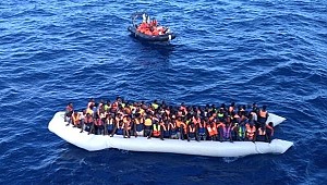 Libya açıklarında 10'u çocuk 156 göçmen kurtarıldı