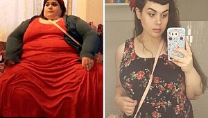  Erkek arkadaşıyla aynı yatağa girmek için 192 kilo verdi!