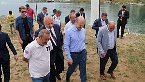 İçişleri Bakanı Soylu, yapımı süren yatırımları inceledi