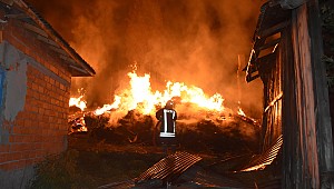 Köyde 8 ev tamamen yandı