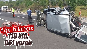 Kurban Bayramı tatilininde yaşanan kazaların acı bilançosu