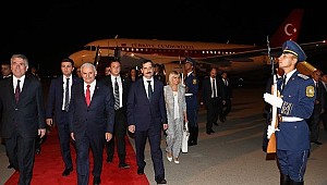 TBMM Başkanı Yıldırım Azerbaycan'da böyle karşılandı