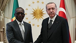 Cumhurbaşkanı Erdoğan mevkidaşı Talon ile bir araya geldi