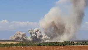 Korkunç görüntüler! Varil bombasıyla vurdular