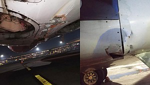 Hindistan'da yolcu uçağı kalkış sırasında havalimanının duvarını yıktı