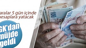 Emekli aylıkları 5 gün içinde hesaplara yatırılacak