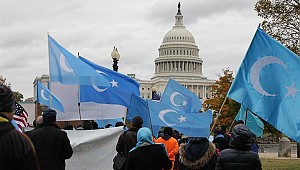 Uygur Türkleri Washington'da Çin'i protesto etti
