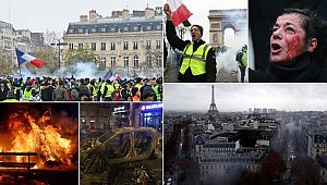 Fransa'da 'sarı yeleklilerin' isyanı büyüyor