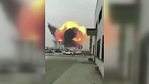 Çin’de fabrikada patlama: Dehşet anları kamerada