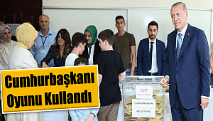 Cumhurbaşkanı Erdoğan oyunu kullandı