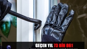 GEÇEN YIL 73 BİN 861 HIRSIZLIK OLAYI YAŞANDIK
