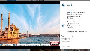 İBB Halkla İlişkiler’den garip paylaşım